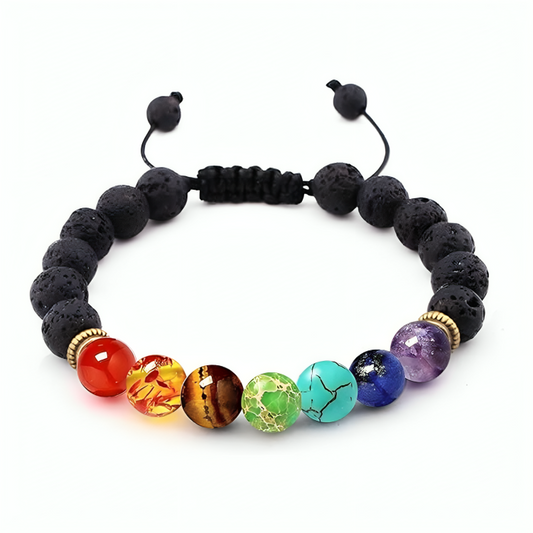 ZenLava 7 Chakras – Pulsera de Energía y Equilibrio