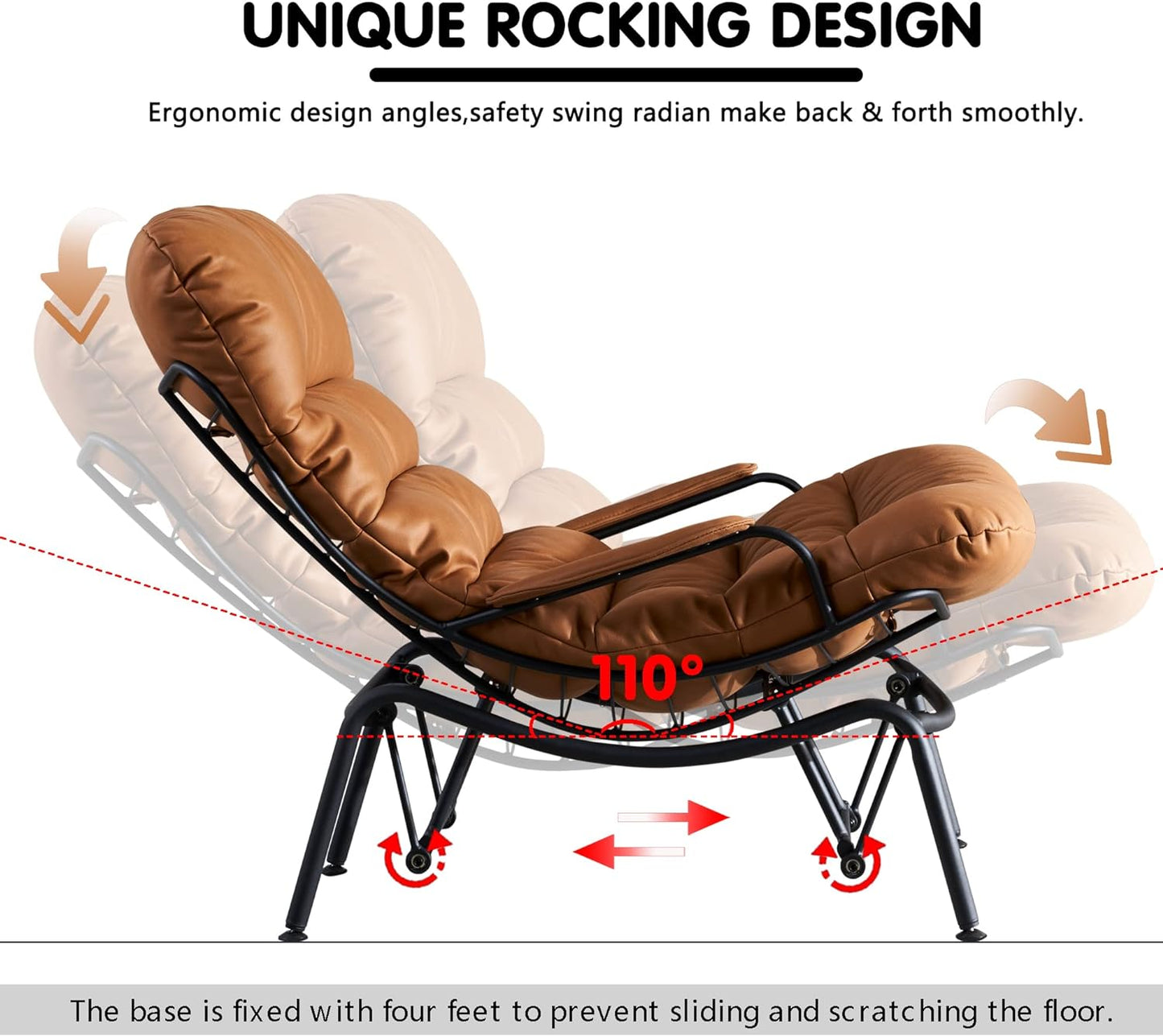 Silla reclinable Tapizada con un Diseño Moderno HarmonyHome™