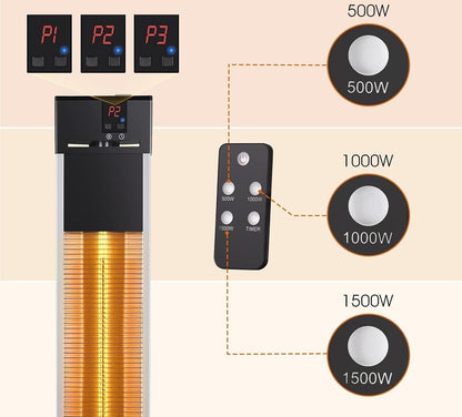 Calentador de espacio para uso en interiores y exteriores