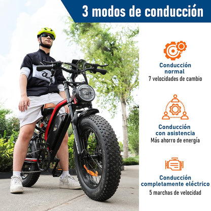 Bicicleta eléctrica HONEYWHALE K6