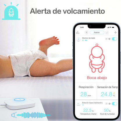 Monitor Inteligente de respiración para bebés Sense-U™