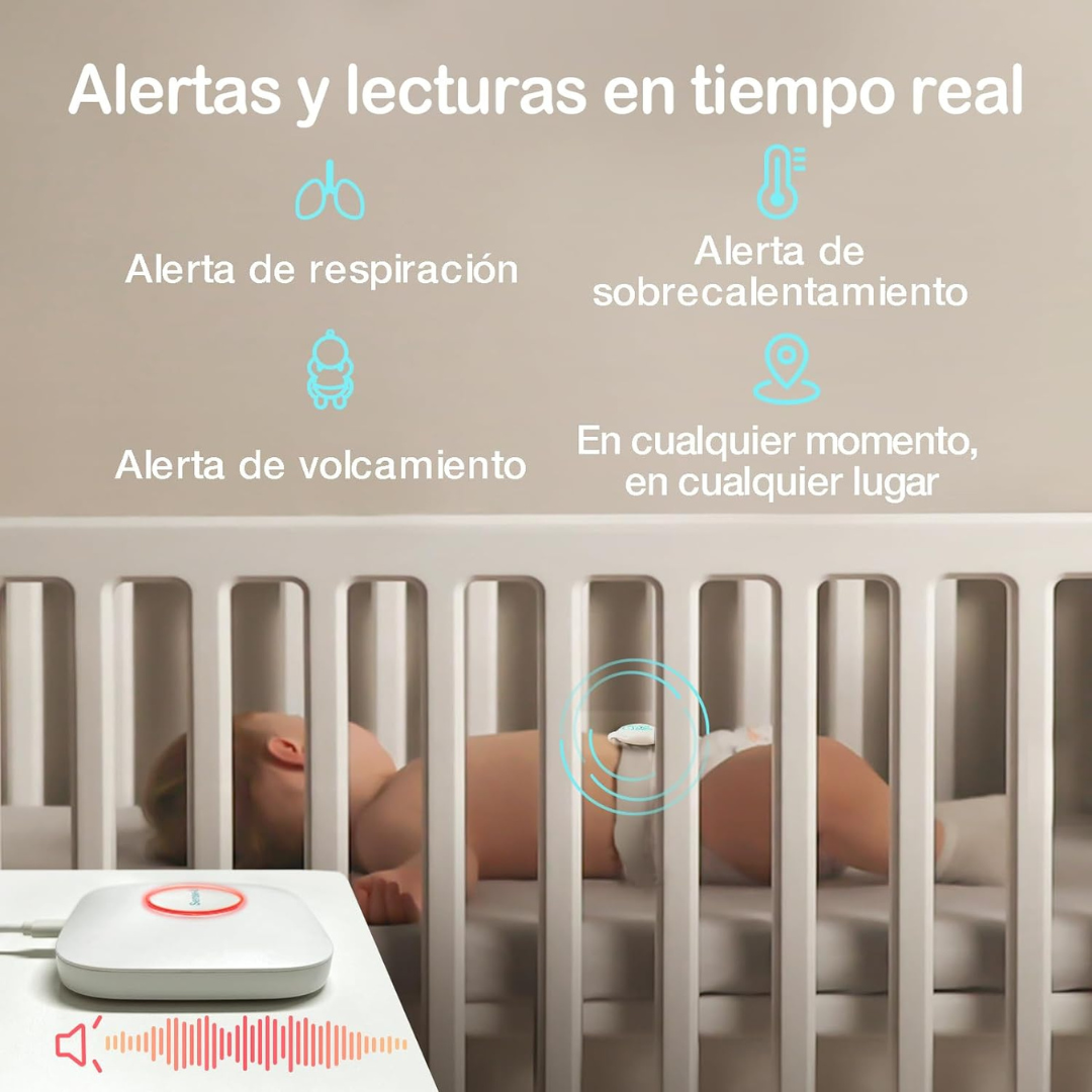 Monitor Inteligente de respiración para bebés Sense-U™