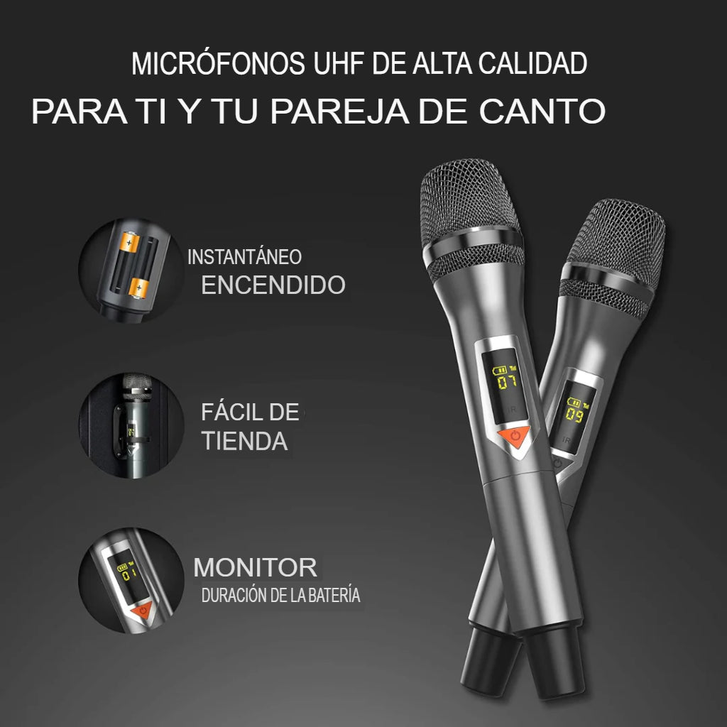 Sistema de karaoke portátil profesional SoundWave